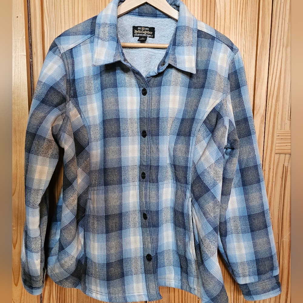 Noble Outfitters Plaid Flannel Sherpa Lined Shirt Jacket Size 1X